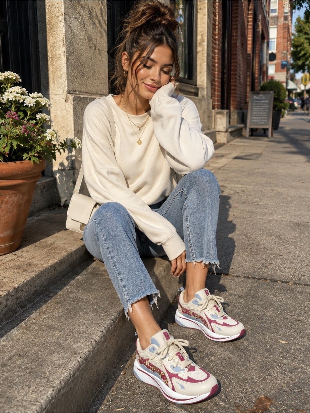 Puma RS Curve Psych Sneakers Cream Pink Blue Retro Chunky Shoes | Y2K Kicks 8.5